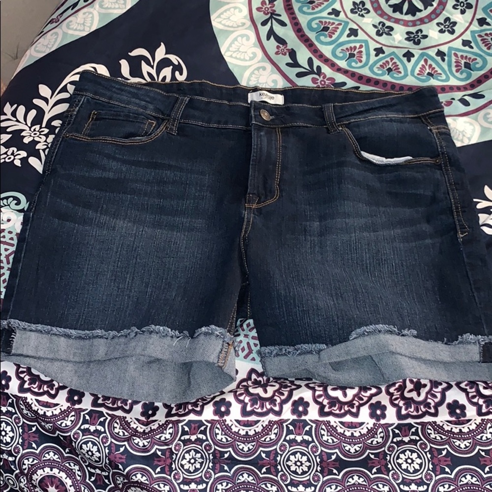 Denim shorts